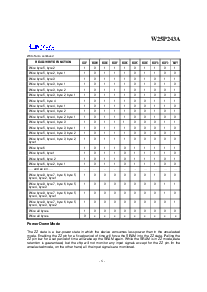 浏览型号W25P243AD-6的Datasheet PDF文件第6页