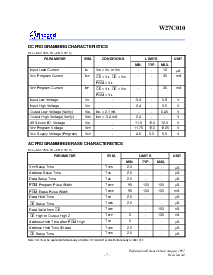浏览型号W27C010-70的Datasheet PDF文件第7页