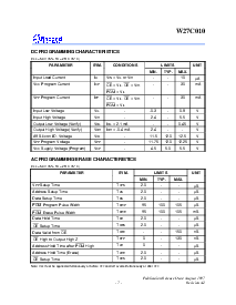 浏览型号W27C010的Datasheet PDF文件第7页