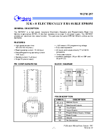 浏览型号W27E257-10的Datasheet PDF文件第1页