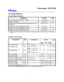 浏览型号W27C020的Datasheet PDF文件第4页