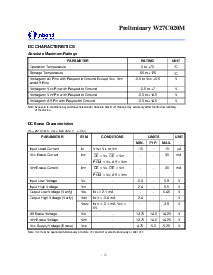 浏览型号W27C020M-12的Datasheet PDF文件第4页