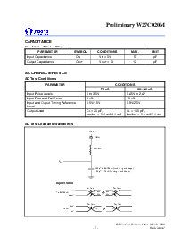 浏览型号W27C020M-12的Datasheet PDF文件第5页