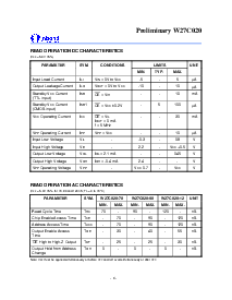 浏览型号W27C020P-70的Datasheet PDF文件第6页