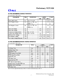 浏览型号W27C20-70的Datasheet PDF文件第7页