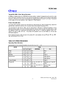 浏览型号W29C040T-90B的Datasheet PDF文件第5页