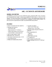 浏览型号W29EE512P-90的Datasheet PDF文件第1页