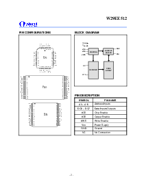 浏览型号W29EE512P-90的Datasheet PDF文件第2页