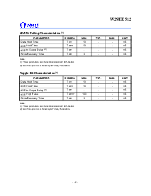 浏览型号W29EE512P-70的Datasheet PDF文件第12页