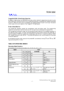 浏览型号W29C020C-90B的Datasheet PDF文件第5页