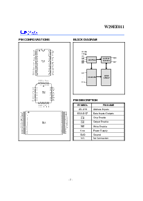 浏览型号W29EE011P-15的Datasheet PDF文件第2页