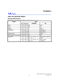 浏览型号W29EE011P-90的Datasheet PDF文件第5页