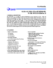 浏览型号W39V040FAP的Datasheet PDF文件第1页