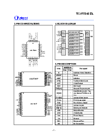 浏览型号W39V040FAP的Datasheet PDF文件第2页