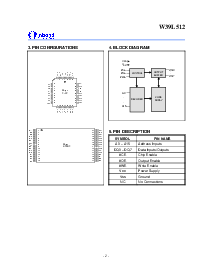 浏览型号W39L512-70的Datasheet PDF文件第2页
