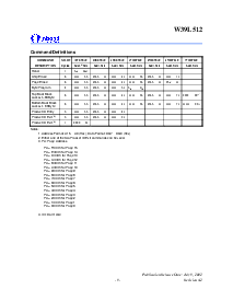 浏览型号W39L512-70的Datasheet PDF文件第9页