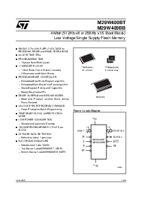 浏览型号M29W400BT的Datasheet PDF文件第1页