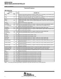 浏览型号MSP430FW423IPM的Datasheet PDF文件第4页