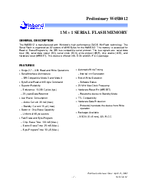 浏览型号W45B012的Datasheet PDF文件第1页