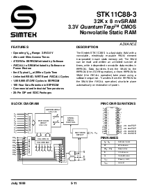浏览型号STK11C88-3W45I的Datasheet PDF文件第1页