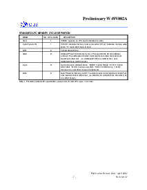 浏览型号W49V002AP的Datasheet PDF文件第7页