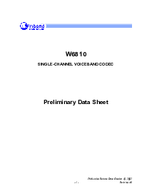 浏览型号W6810的Datasheet PDF文件第1页