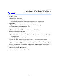 浏览型号W742E81A的Datasheet PDF文件第2页