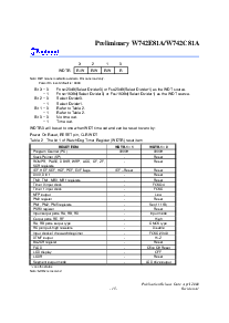 浏览型号W742E81A的Datasheet PDF文件第15页