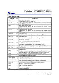 浏览型号W742E81A的Datasheet PDF文件第5页