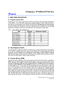 浏览型号W742E81A的Datasheet PDF文件第7页
