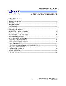 浏览型号W77E468的Datasheet PDF文件第1页
