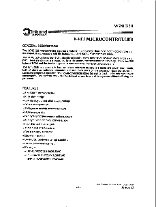 浏览型号W78C32B的Datasheet PDF文件第1页