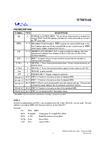 浏览型号W78E516B-24的Datasheet PDF文件第3页