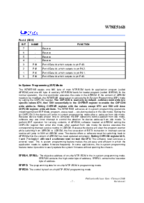 浏览型号W78E516B-24的Datasheet PDF文件第7页