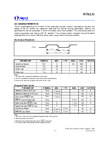 浏览型号W78L51的Datasheet PDF文件第11页