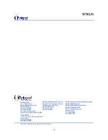 浏览型号W78L51的Datasheet PDF文件第18页