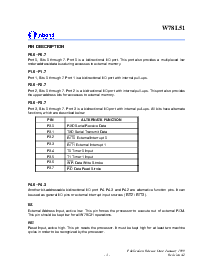 浏览型号W78L51P-24的Datasheet PDF文件第3页