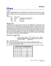 浏览型号W78L51P-24的Datasheet PDF文件第7页