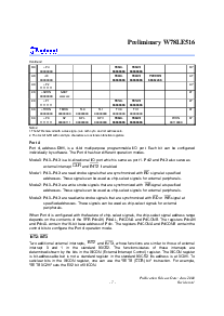 浏览型号W78LE516F-24的Datasheet PDF文件第7页