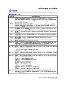 浏览型号W78E51BF-24的Datasheet PDF文件第3页