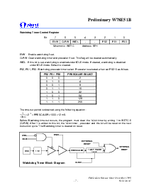 浏览型号W78E51B-40的Datasheet PDF文件第7页