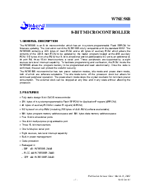 浏览型号W78E58B-24的Datasheet PDF文件第1页