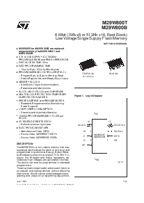 浏览型号M29W800T的Datasheet PDF文件第1页