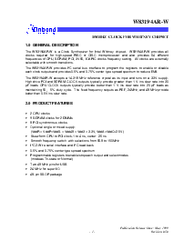 浏览型号W83194AR-W的Datasheet PDF文件第1页