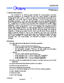 浏览型号W83301的Datasheet PDF文件第3页
