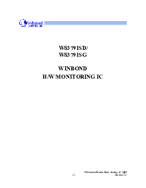 浏览型号W83791SD的Datasheet PDF文件第1页