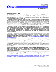 浏览型号W83977TF-A的Datasheet PDF文件第2页