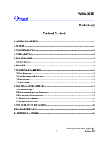 浏览型号W86L388D的Datasheet PDF文件第3页