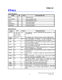 浏览型号W88113CF的Datasheet PDF文件第10页