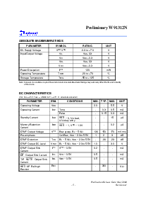 浏览型号W91312N的Datasheet PDF文件第5页